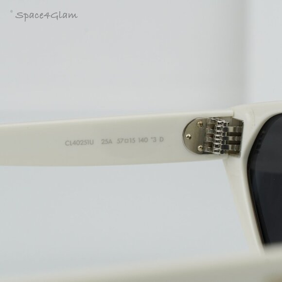 BRAND NEW Celine CL40251U 25A White Grey Cat Eye Women Sunglasses CL 40251U - Picture 6 of 8